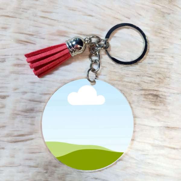 keychain frame mockup